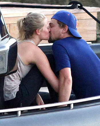 leonardo dicaprio kisses girlfriend model toni garrn on way to luxury yacht lionchase