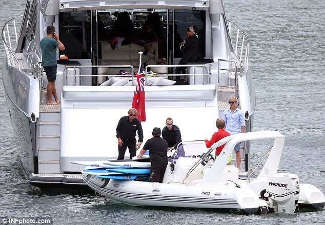 luxury yacht ghost in sydney that Brad Pitt and Angelina Jolie rented for vacation with kids in sydney