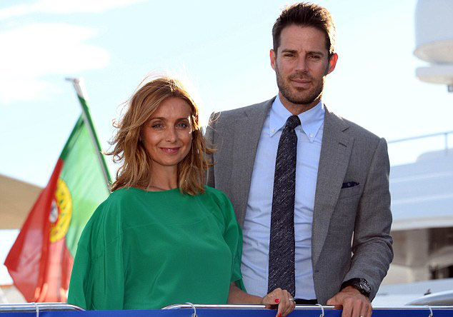 Jamie and Louise Redknapp aboard superyacht Idol