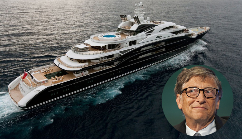 Inside Bill Gates 2 Million A Week Rented Yacht Celebs On Yachts