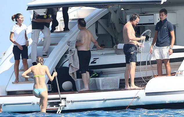 Leo and Toni yacht St Tropez 2014