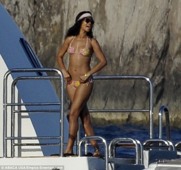 Rihanna having fun in the Mediterranean