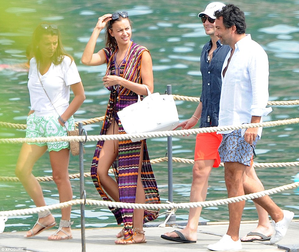 couple bradley cooper and irina shayk and friends on yacht vacation in italy