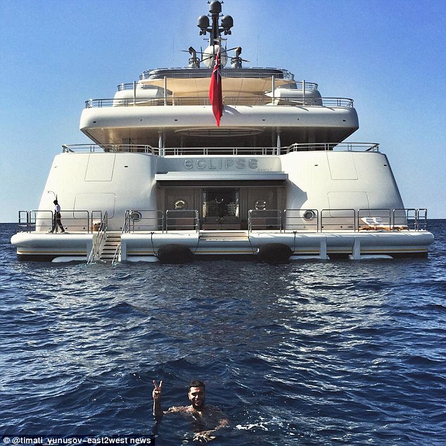Rapper Timati borrows superyacht Eclipse   from billionaire Roman Abramovich 
