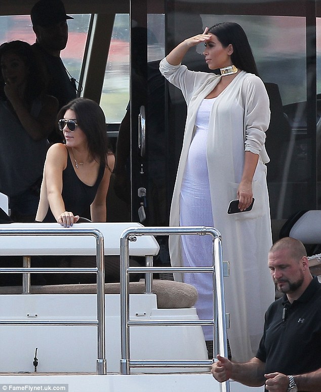 Kim and Kendall St Barts