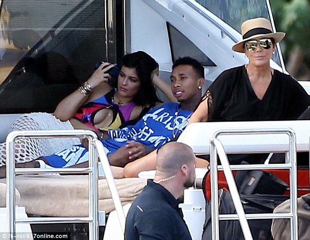 Kylie and Tyga and Kris St Barts